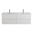Тумба с раковиной Belbagno Etna 140 подвесная, 4 ящика, Bianco Lucido