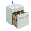 Тумба для комплекта Aquanet Августа 50 белый (ручки хром) - превью 2