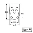 Унитаз подвесной Villeroy & Boch Subway 3.0 4670T0RW Stone White CeramicPlus - превью 2