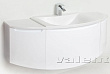 Тумба с раковиной Valente Ispirato 1300 белый глянец