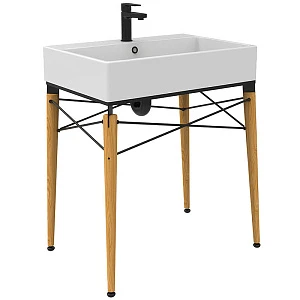 Консоль с раковиной Creavit Legno LG0070.01.KN+NX270 бук черная