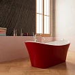 Акриловая ванна Frank F6104 White/Red 170х75 см, красная - превью 2
