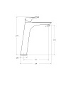 Смеситель для раковины BelBagno MARINO MARINO-LMC-CRM-W0 - превью 1