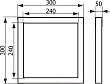 Люк напольный Evecs Floor D3030 - превью 2