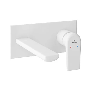 Смеситель Wellsee Icon for life 182315001 для раковины встраиваемый белый