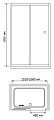 Душевая дверь в нишу RGW Classic CL-12 (1010-1060)x1850 стекло чистое - превью 2