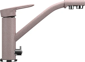 Смеситель для кухонной мойки Ulgran U-010-315 розовый