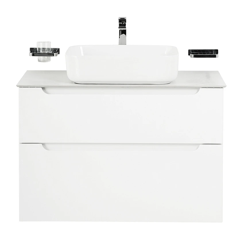 Тумба со столешницей BelBagno Etna H-60 100 подвесная, 2 ящика, Bianco Lucido
