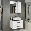Тумба с раковиной Comforty Амстердам 75 белая с черной столешницей (раковина Comforty T-Y9378) - превью 1