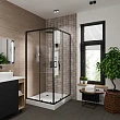 Душевой уголок Niagara Nova NG-6808-08 BLACK 90x90x190 квадратный, черный - превью 1