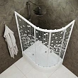Душевой уголок Triton Коралл 120х80 В белый, мозаика, со средним поддоном, левый Щ0000061782 - превью 1