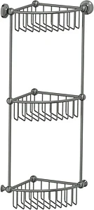 Полка 3SC Stilmar STI 409 угловая, 3-х ярусная, античное серебро