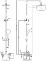 Душевая стойка Aquanet Passion AF300-72-S-B чёрная матовая - превью 1