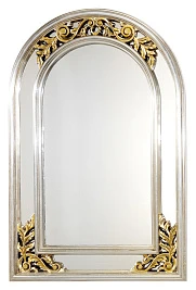 Зеркало Caprigo PL190-K серебро с золотом