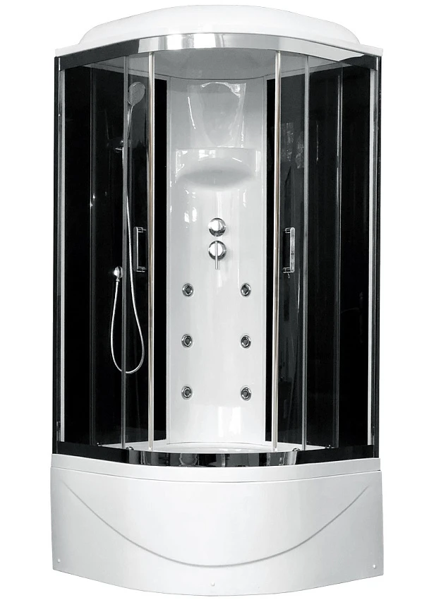 Душевая кабина Royal Bath RB 90BK3-BT-CH 90x90 (черное/прозрачное)