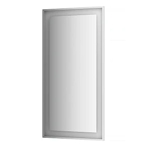Зеркало EVOFORM LEDSIDE BY 2216 в багетной раме со светильником 80x160 см серое