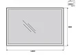 Зеркало BelBagno SPC-GRT-1000-800-LED-BTN с подсветкой и кнопочным выключателем - превью 1