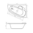 Акриловая ванна Lavinia Boho Bell Pro 3702140R 140х95 правая, без ножек - превью 1