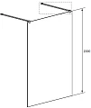 Душевая перегородка Radaway Modo X Black I Factory 130x200 - превью 2