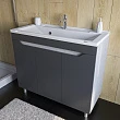 Мебель для ванной Stella Polar Абигель 100 серый/цемент - превью 2