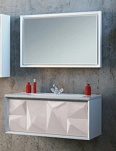 Тумба с раковиной Marka One Art Romb 90П 1в.я. White
