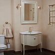 Мебель для ванной La Beaute Classic Nicole перламутр бежевый глянец, фурнитура золото