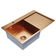 Мойка кухонная Mixline Pro 78х50 (3,0) L с сифоном, бронза - превью 2