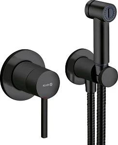 Гигиенический душ Kludi Bozz 389983976 со смесителем, черный матовый
