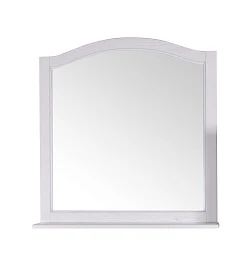 Зеркало ASB-Woodline Модерн 105 белое (патина серебро)
