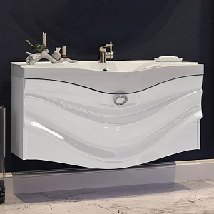 Тумба с раковиной Aima Design Eclipse 110 white