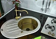 Мойка кухонная Zorg Inox Glass GL-7851-OV-WHITE-BRONZE белое стекло - превью 1