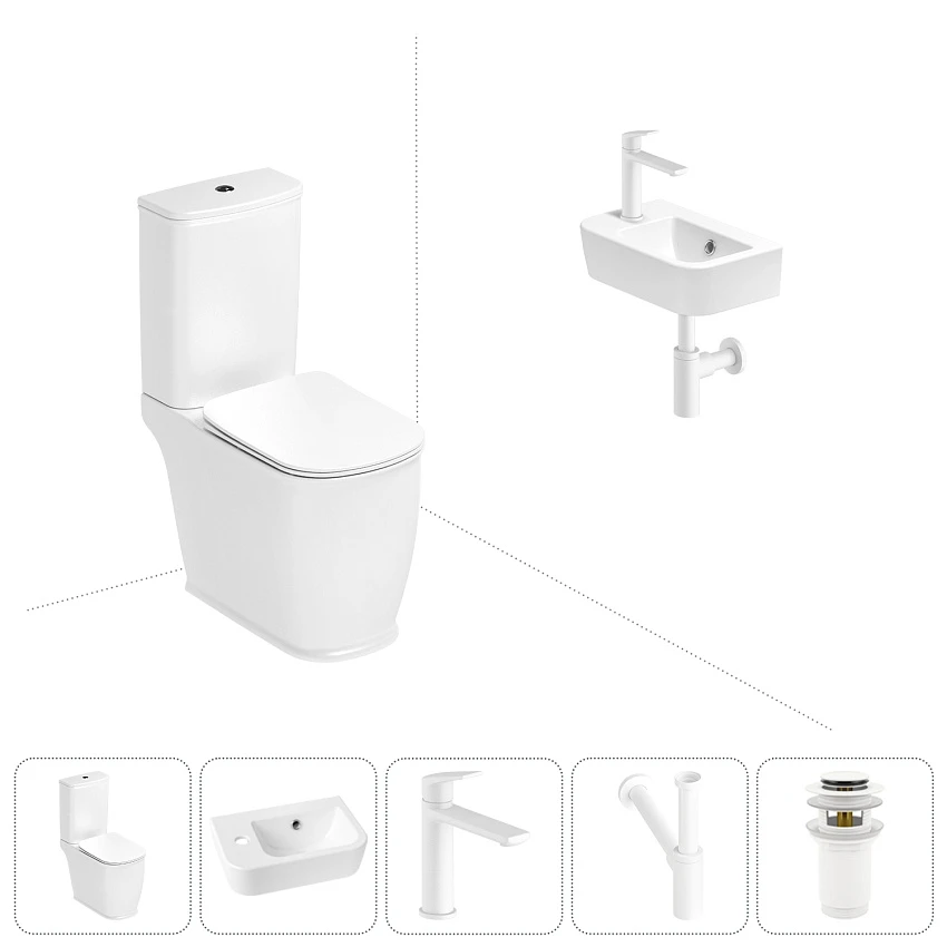 Набор для туалета 5 в 1 Lavinia Boho Bell Pro 202008549