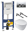 Комплект Унитаз подвесной Jacob Delafon Presquile E4440 + Инсталляция Geberit Duofix Delta 458.124.