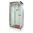 Душевая кабина DTO K409SEL 90х90х220 см, стекло прозрачное, профиль глянцевый хром - превью 2