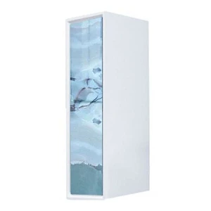 Шкаф-пенал Marka One Glass Seattle 30П 1д Blue marble R