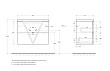 Тумба для комплекта BelBagno Vittoria 80 подвесная, 2 ящика, Bianco Opaco - превью 1