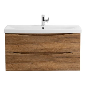 Тумба с раковиной BelBagno Marino-Cer 100 подвесная, 2 ящика, Rovere Rustico