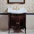 Мебель для ванной La Beaute Classic Lorette 70 темное дерево глянец, фурнитура золото - превью 1