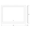Зеркало Evoform Ledline BY 2435 80х60 см сенсорный выключатель 24 W - превью 1