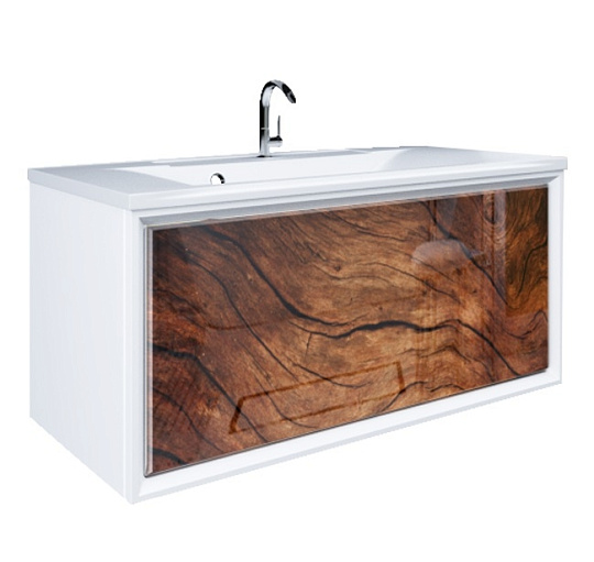Тумба с раковиной 1Marka Seattle 90П 1в.я. wood