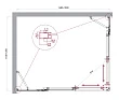 Душевой уголок BelBagno Luce LUCE-AH-22-150/120-C-Cr 150х120 профиль хром, стекло прозрачное - превью 1