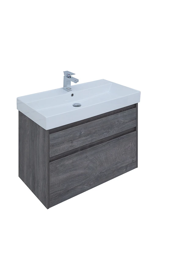 Тумба для комплекта Aquanet Nova Lite 90 дуб рошелье (2 ящика)