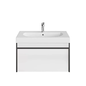 Тумба с раковиной Kerama Marazzi Modula 80 подвесная, арабика/белый