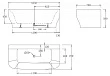Акриловая ванна BelBagno BB74-NERO-W0 78х165 см, черная - превью 2