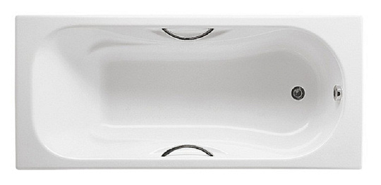 Чугунная ванна Roca Malibu 150х75 см, с ручками 2315G000R