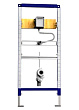 Система инсталляции для писсуаров Sanit INEO для писсуара h112мм, без кронштейнов крепления