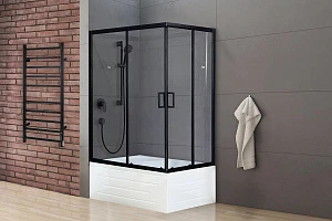 Душевой уголок Royal Bath RB 8120BP-T-BL 120х80х200 (прозрачное) левый