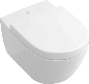 Унитаз подвесной Villeroy & Boch Subway 2.0 5614R0R1 альпийский белый, CeramicPlus