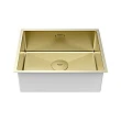 Мойка кухонная Paulmark NEXT 54 UNI PM215444-LG 54х44 см, светлое золото - превью 1