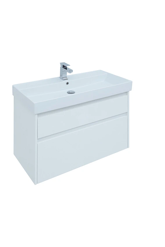 Тумба для комплекта Aquanet Nova Lite 90 белый (2 ящика)